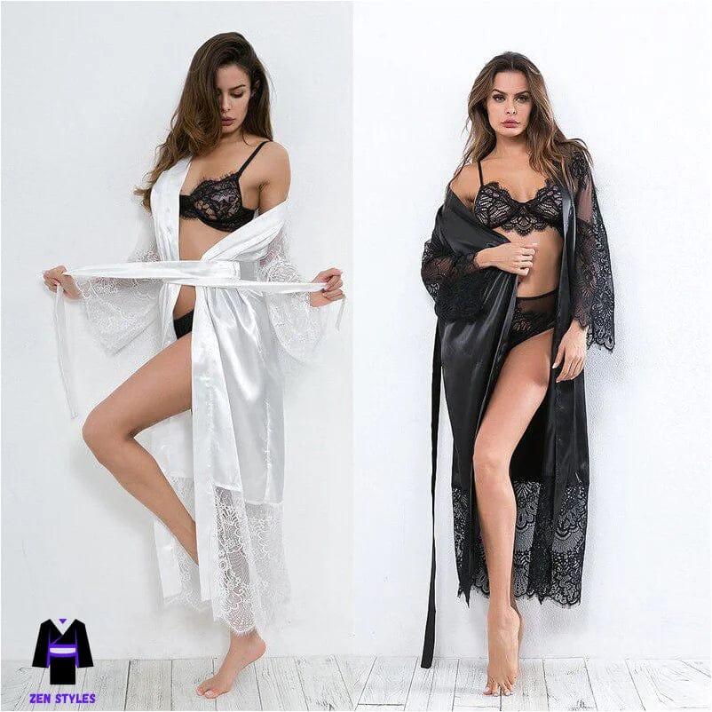 Kimono Plage Blanc Femme