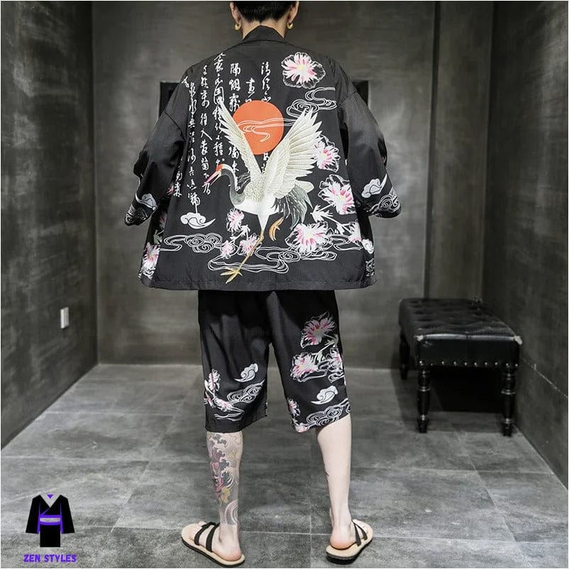 Ensemble Kimono Short Homme