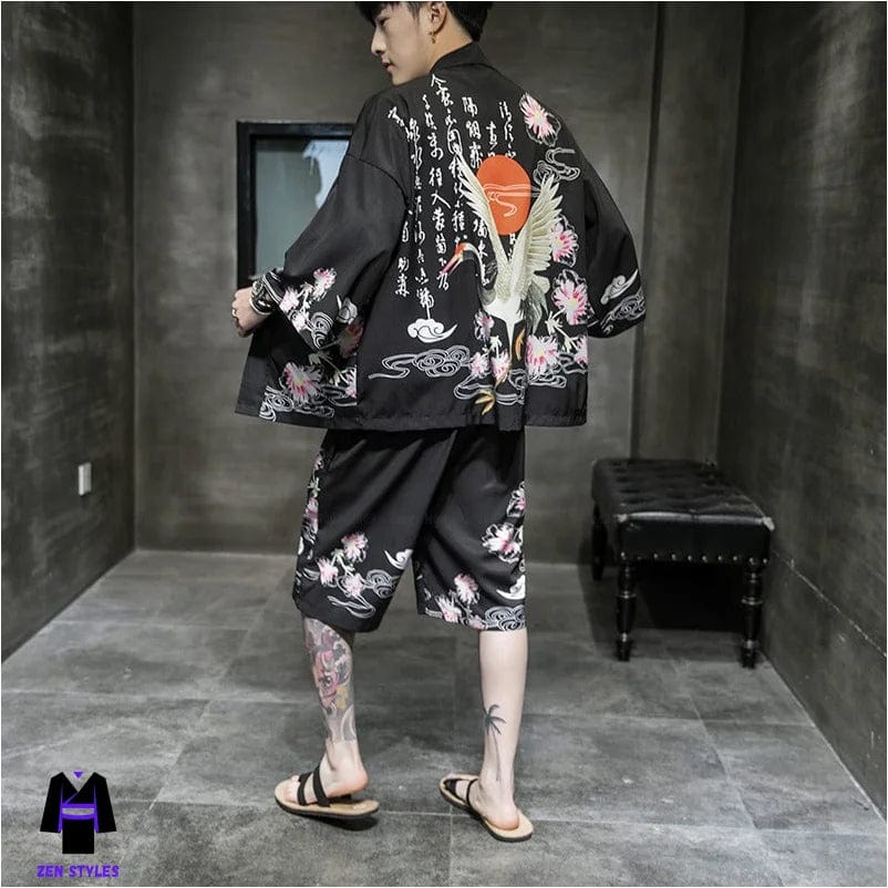 Ensemble Kimono Short Homme