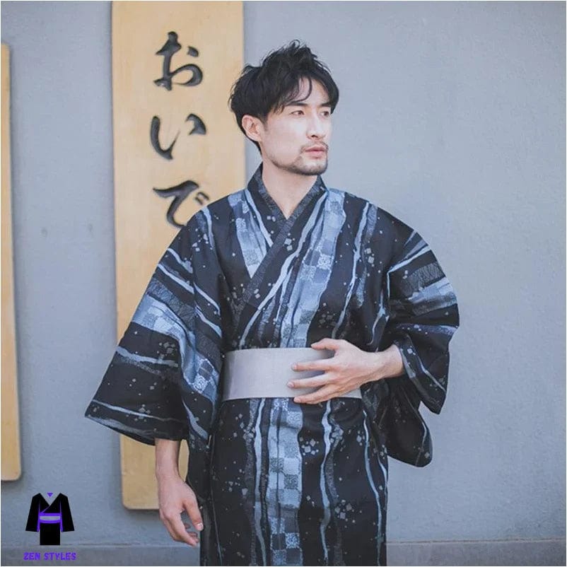 Kimono Bleu Homme