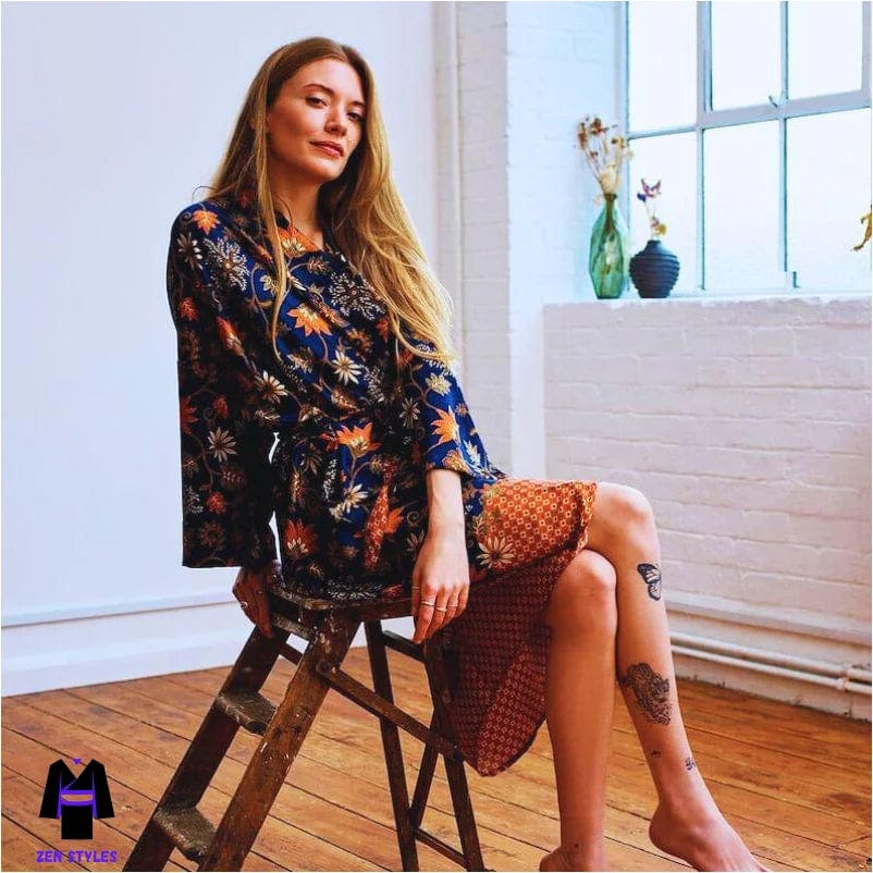 Kimono En Soie Femme